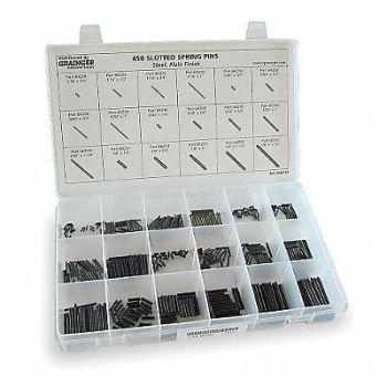 GRAINGER APPROVED Assortment Spring Pin, 6LF71
