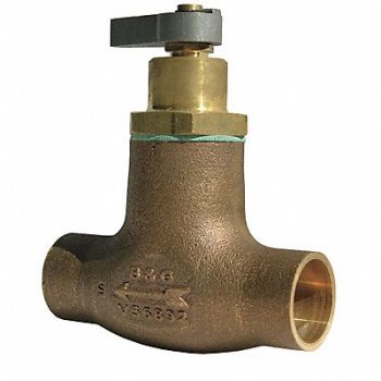 BELL GOSSETT Flo-Control Valve 3/4 In Sweat Bronze, 6LFC0