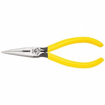KLEIN TOOLS Needle Nose Plier 6-5/8 L Serrated, 6LFW7