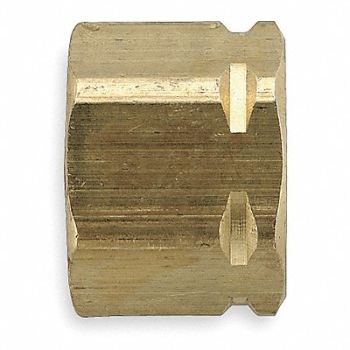 PARKER Tube Nut Brass Comp 1/2In PK50, 6LH19