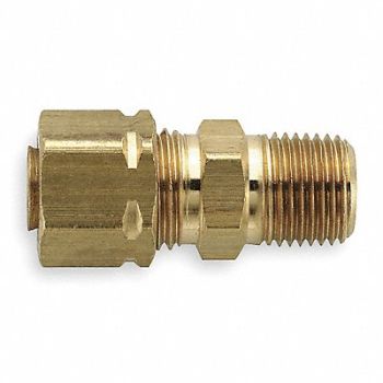 PARKER Connector Brass CompxM 3/8Inx1/4In PK100, 6LJ11