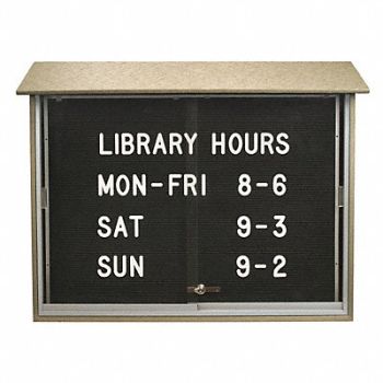 UNITED VISUAL PRODUCTS Enclosed Bulletin Board Letter 45 x30, 6LUW8