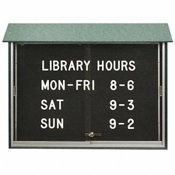 UNITED VISUAL PRODUCTS Enclosed Bulletin Board Letter 30 x45, 6LUW9