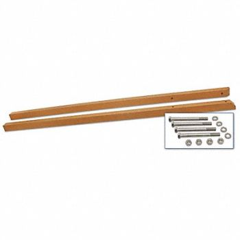 UNITED VISUAL PRODUCTS Sign Post Brown Plastic 10 ft L PK2, 6LUX6