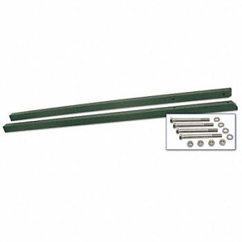 UNITED VISUAL PRODUCTS Sign Post Green Plastic 10 ft L PK2, 6LUX8