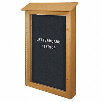 UNITED VISUAL PRODUCTS Enclosed Bulletin Board Letter 4 ft.x24, 6LUY8