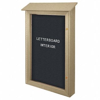 UNITED VISUAL PRODUCTS Enclosed Bulletin Board Letter 42 x26, 6LUY9