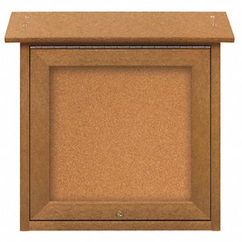 UNITED VISUAL PRODUCTS Enclosed Bulletin Board Tack 18 x18, 6LVC5