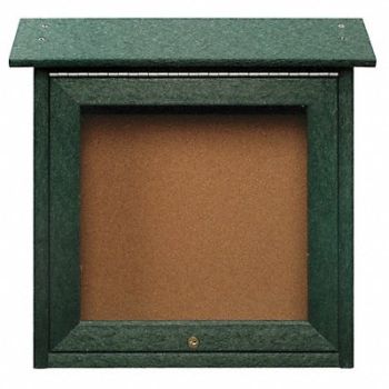 UNITED VISUAL PRODUCTS Enclosed Bulletin Board Tack 18 x18, 6LVC7