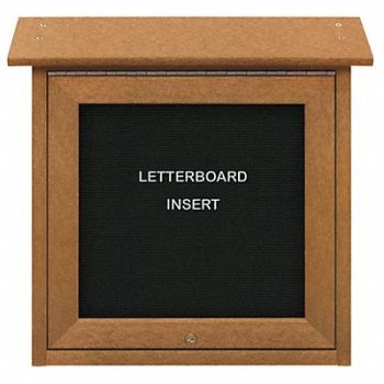 UNITED VISUAL PRODUCTS Enclosed Bulletin Board Letter 18 x18, 6LVD1
