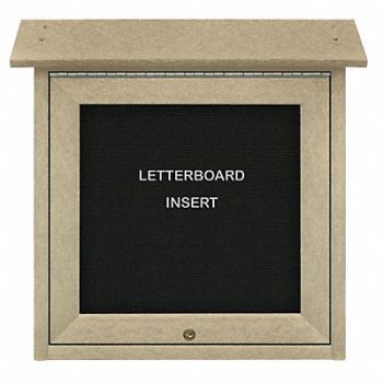 UNITED VISUAL PRODUCTS Enclosed Bulletin Board Letter 18 x18, 6LVD2