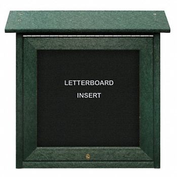 UNITED VISUAL PRODUCTS Enclosed Bulletin Board Letter 18 x18, 6LVD3