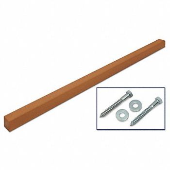UNITED VISUAL PRODUCTS Sign Post Brown Plastic 8 ft L, 6LVD7