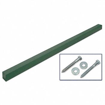 UNITED VISUAL PRODUCTS Sign Post Green Plastic 8 ft L, 6LVD9