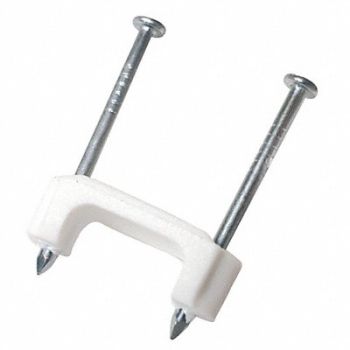 GARDNER BENDER Cable Staple 1/2In Plastic Romex Pk100, 6LVE7
