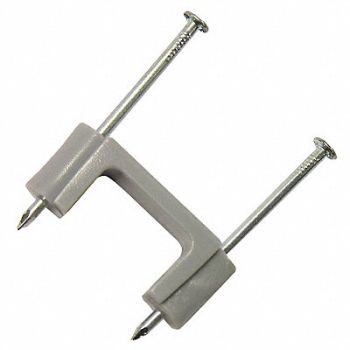 GARDNER BENDER Cable Staple 3/4In Plastic Serv E Pk5, 6LVF7