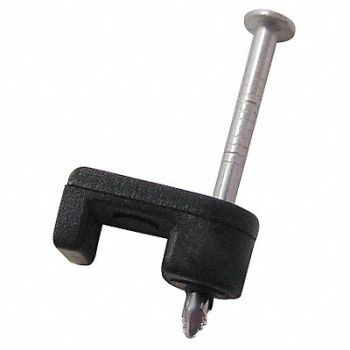 GARDNER BENDER Cable Staple 3/16In Plastic Tele Pk25, 6LVG6