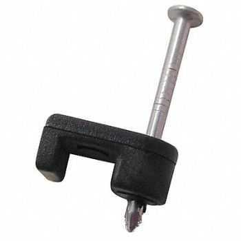 GARDNER BENDER Cable Staple 3/16In Plastic Tele Pk100, 6LVG8