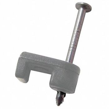 GARDNER BENDER Cable Staple 7/16In Plastic Coaxial Pk15, 6LVJ0
