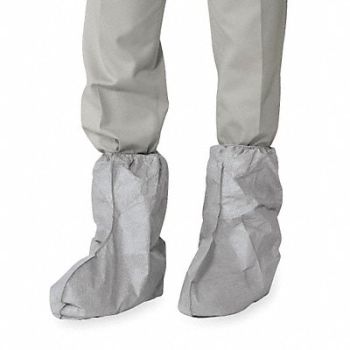 DUPONT Shoe Covers Universal Gray PK100, 4LUR4