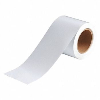 BRADY D3617 Pipe Marking Tape Whte 4in W 90ft Roll L, 6M877
