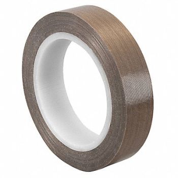 TAPECASE PTFE Tape 1/2 in x 36 yd 4.7mil Brown, 15D332