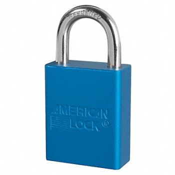 AMERICAN LOCK D5336 Lockout Padlock KA Blue 1-7/8 H PK12, 6MCL4