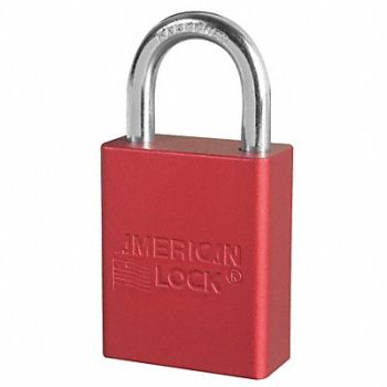AMERICAN LOCK D5336 Lockout Padlock KA Red 1-7/8 H PK12, 6MCN0