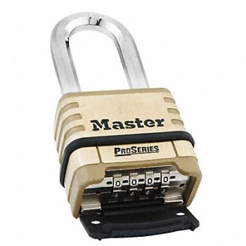 MASTER LOCK Combination Padlock 1 15/16in Rectgle, 6MCR1
