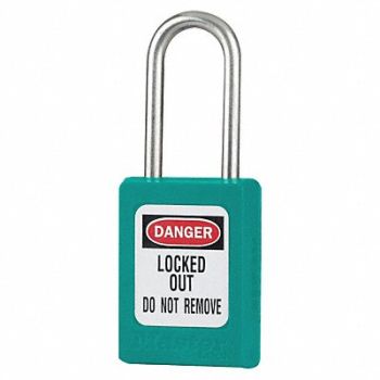 MASTER LOCK D5337 Lockout Padlock KD Teal 1-7/8 H, 6MCT1