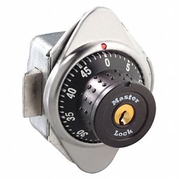 MASTER LOCK Built In Locker Lock 2 7/8 in Dial Black, 6MCV1