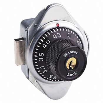 MASTER LOCK Built In Locker Lock 2 7/8 in Dial Black, 6MCW1