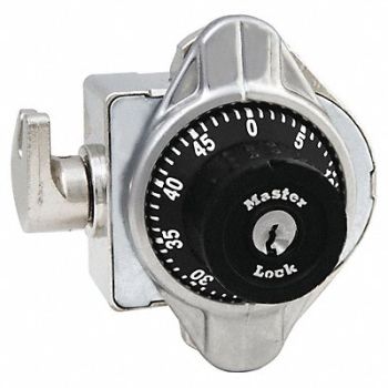 MASTER LOCK Built In Locker Lock 3 in Dial Black, 6MCW6