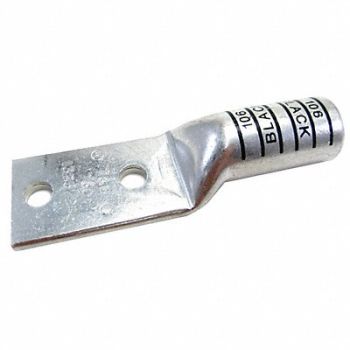 THOMAS BETTS TwoHoleLugCmprsnConn Long Black 106, 6MFW1