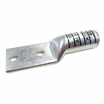 THOMAS BETTS TwoHoleLugCmprsnConn Long Black 106, 6MFW2