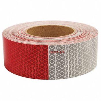 ORALITE Reflective Tape W 2 In Red/White, 6MFZ0