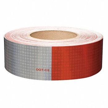 ORALITE Reflective Tape 2 W Red/White, 6MFZ2