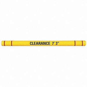 GRAINGER APPROVED Clearance Bar with Graphics 7-3/8 In Dia, 6MGV8
