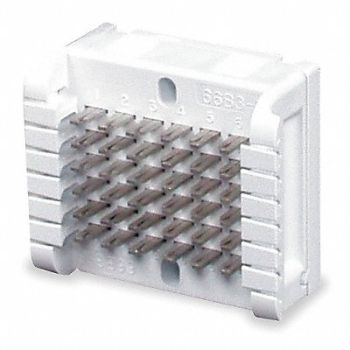 HUBBELL PREMISE WIRING Wiring Block 6-Pair 6 x 6 Block Size, 6MJ66