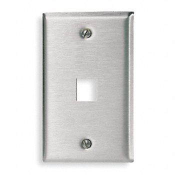HUBBELL PREMISE WIRING Faceplate 1 Port, 6MK51