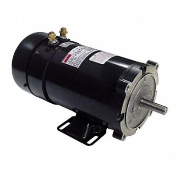 DAYTON DC Motor 1 HP 1800 rpm 12V DC 56C TEFC, 6ML06