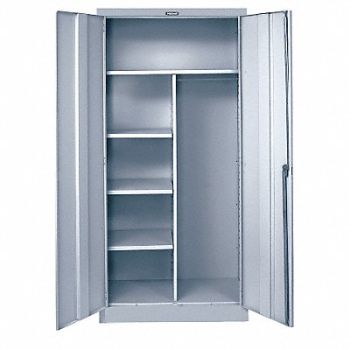 HALLOWELL Storage Cabinet 78 x36 x18 LtGry 4Shlv, 6MPA4