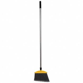 TOUGH GUY Angle Broom 49 in Handle L 11 in Face, 6MPT8