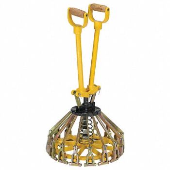 GRAINGER APPROVED Pail Lid Closer Yellow Steel 26 in, 6MRH9