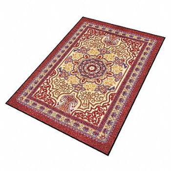 NOTRAX Carpeted Entrance Mat Burgundy 4ft.x6ft., 6MRV9