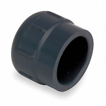 GRAINGER APPROVED Cap 2 in Pipe Size Schedule 80 FNPT Gray, 6ND29