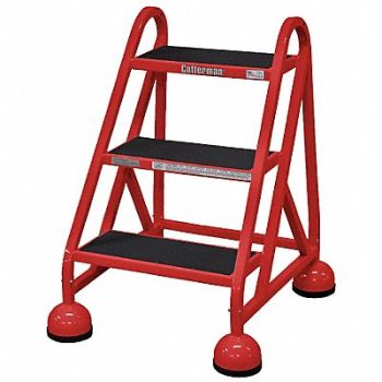 COTTERMAN D5261 Rolling Ladder Welded Platform 27In H, 6MXE9