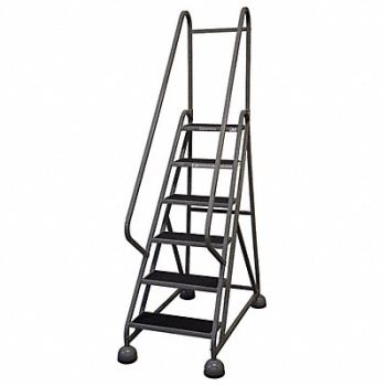 COTTERMAN D5268 Rolling Ladder Hndrl Platfm 54 In H, 6MXL6