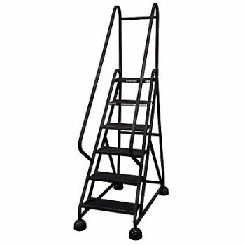 COTTERMAN D5268 Rolling Ladder Hndrl Platfm 54 In H, 6MXN0