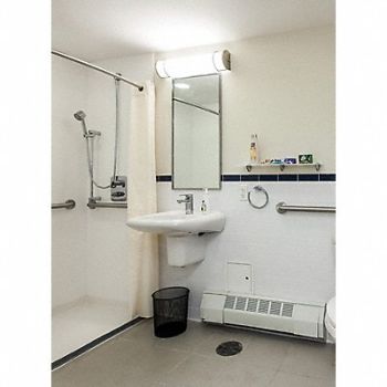 KETCHAM Washroom Mirror 18 in W 30 in H, 6MXY7